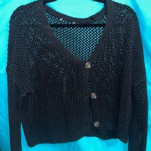 Crochet knitted cardigan